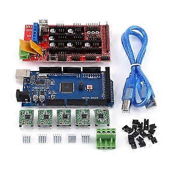 RepRap Shield – 3D-Drucker-RAMPS-1.4-Controller + MEGA2560 R3 + A4988 mit Kühlkörper, USB-Kabel und Jumper-Kit szrh21