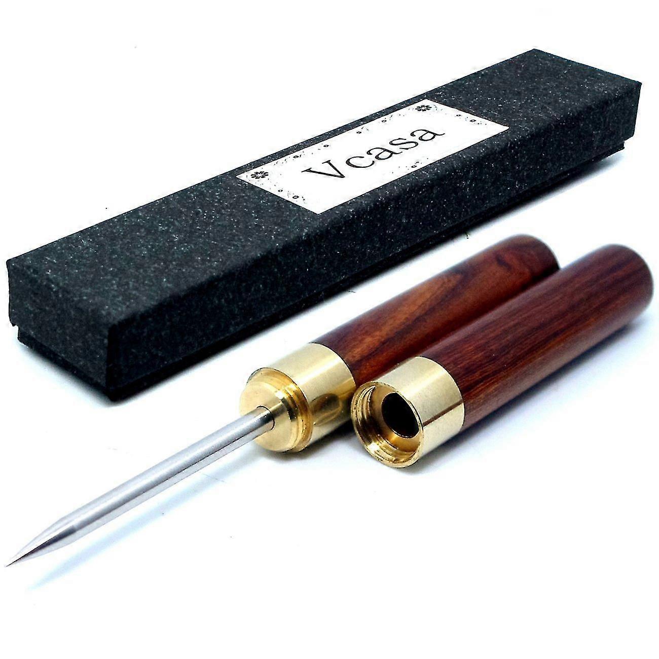 Edelstahl-Eispickel mit Holzgriff