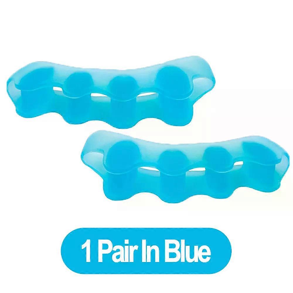 1 Pair Silicone Toe Separator Bunion Corrector Hammer Toe Corrector Soft Silicone Material for Toe Separation Foot Care Tool