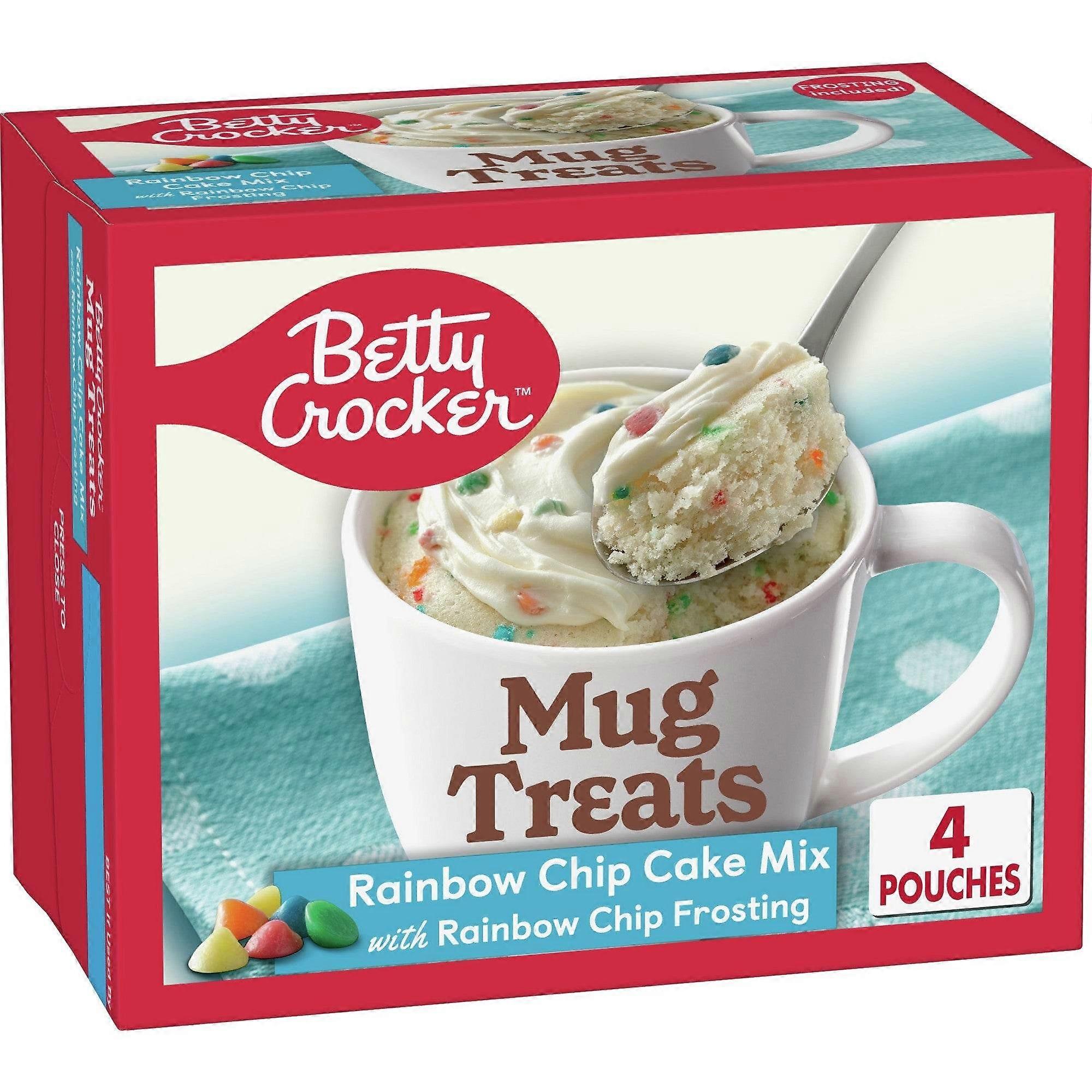 Betty Crocker κούπα αντιμετωπίζει, Rainbow Chip Cake Mix, 13.9 ουγκιά