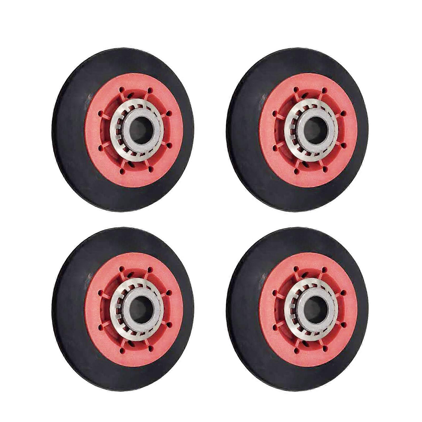 Pack of 4 Dryer Drum Rollers for Easy Installation Rusts Resistant Dryer Replacement Part Drying Machine Accessories Multicolor