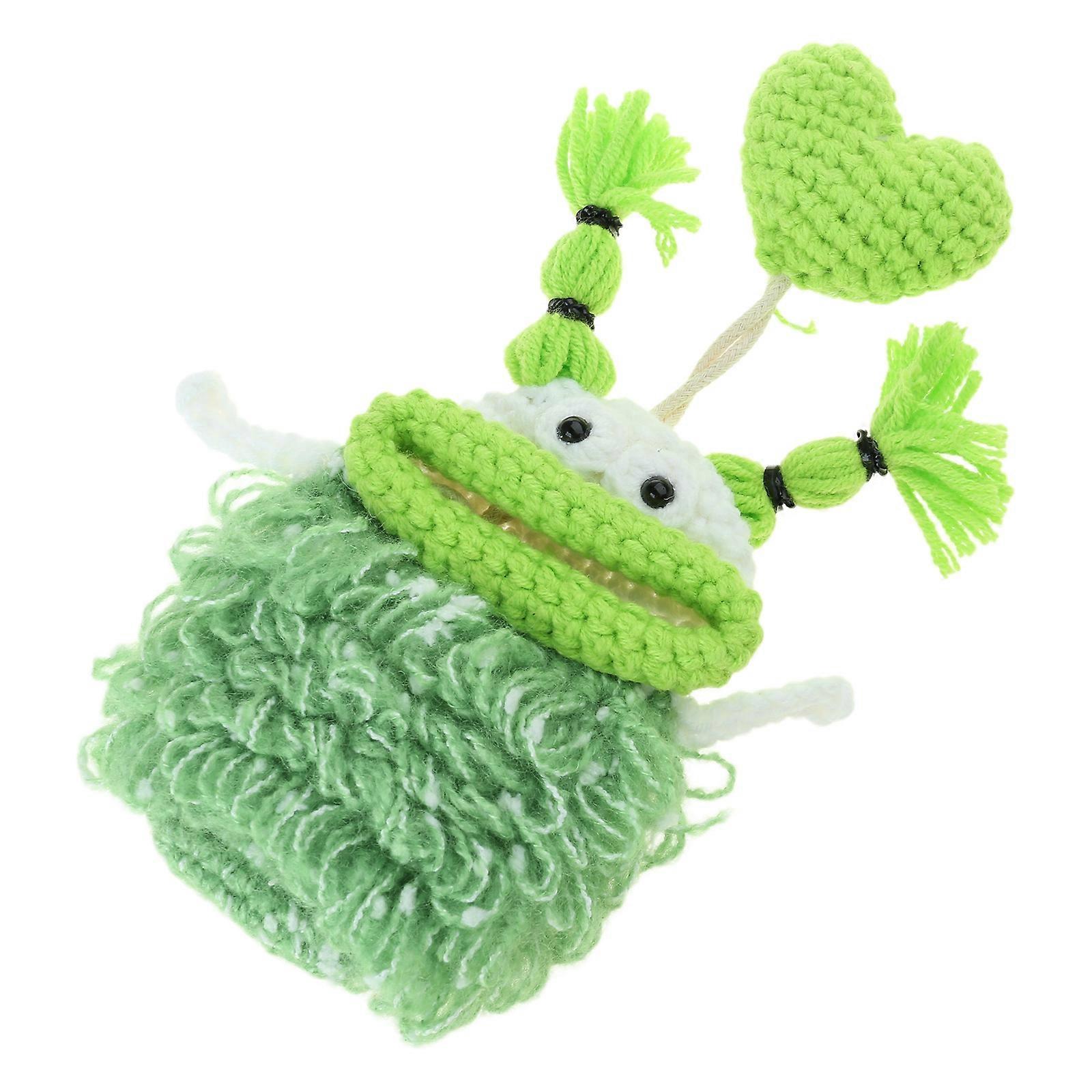 Cartoon Thick Lips Monsters Keys Bag Pull Type Knitted Car Keys Cases Keys Wallet Housekeepers Keys Holder Easy to Use Multicolor