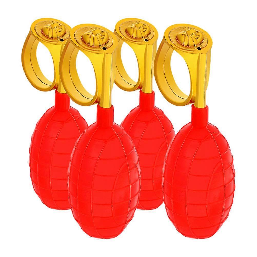 Party Water Spray Ring Tricky Toy for Group Fun 4Pcs