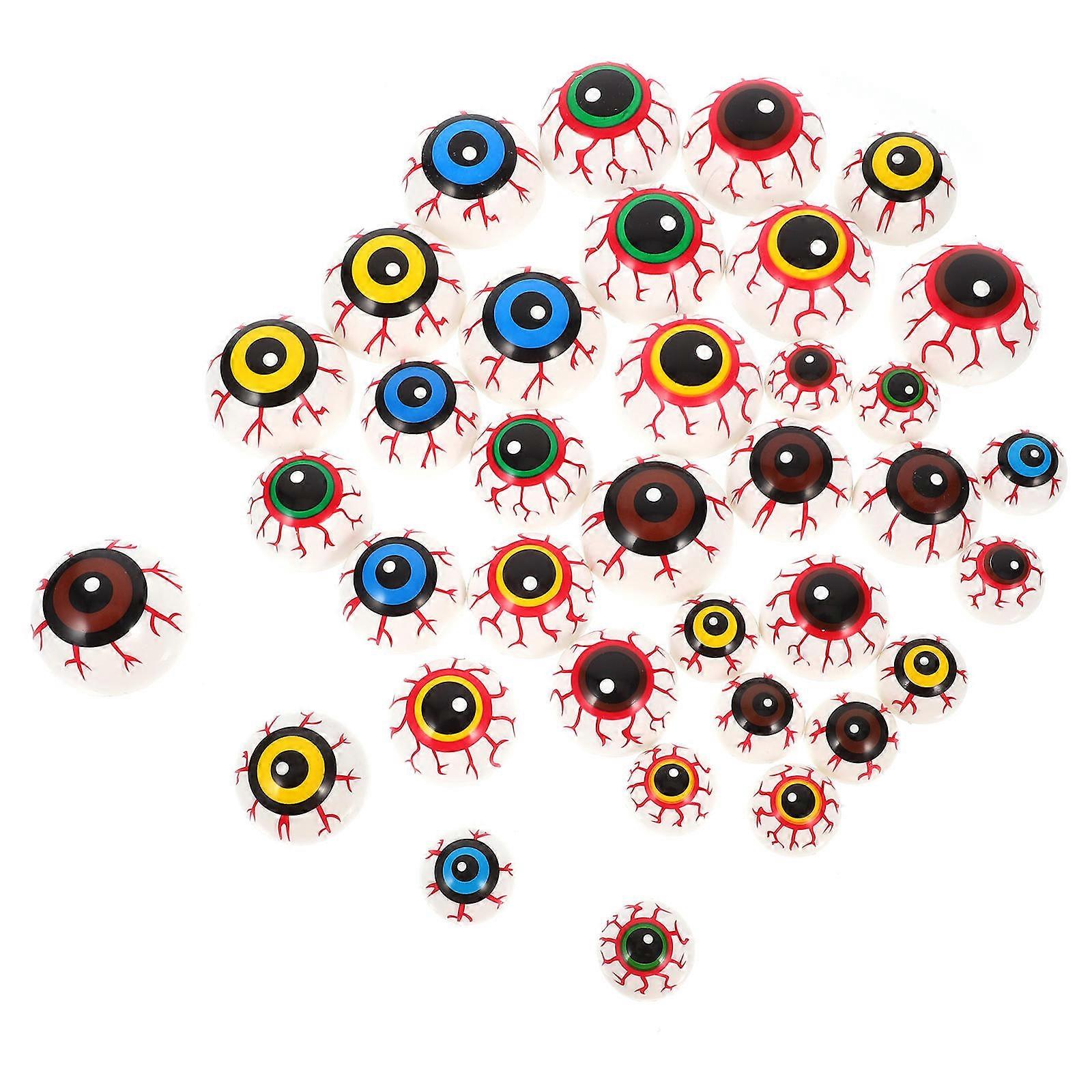 Realistic Halloween Eyeball Props Plastic Decoration 36Pcs