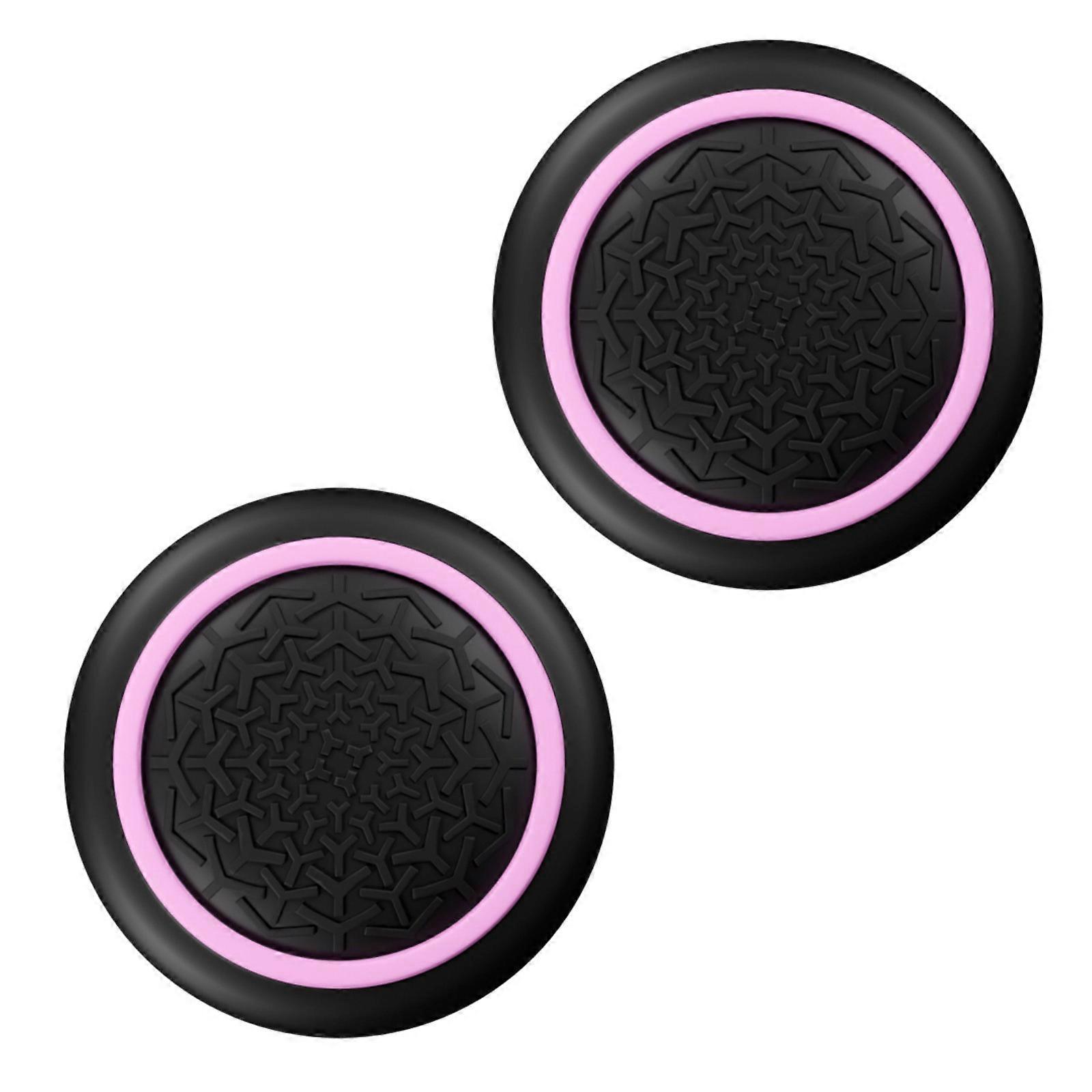 Silicone Double Color Thumbstick Caps Cover Shock Absorption For Gamepad Controller With Soft Grip And Protective Design Multicolor