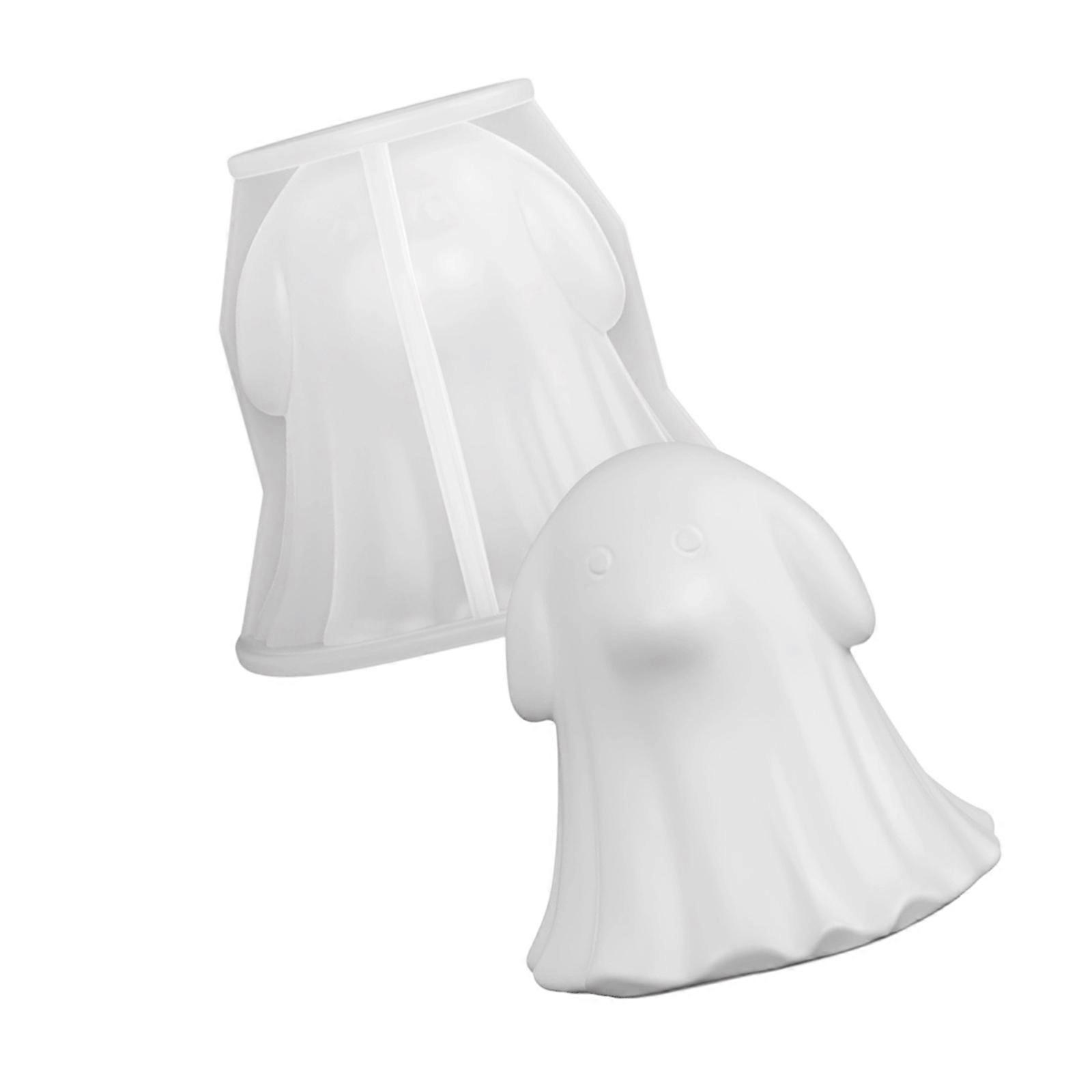 Multiuse Silicone Mold For Plasters Wax Candle Casting Reusable Animal Ghostly Shape Halloweens Craft Molds Home Art Project Multicolor