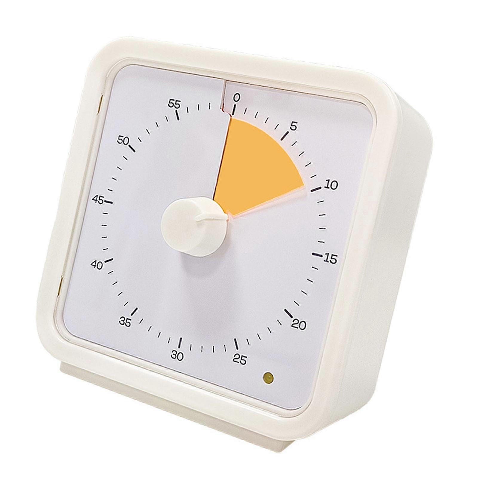 Portable Magnetic Count Down Timer Useful Magnetic Timing Clock with Visual Countdowns for Efficient Time Track  Yellow