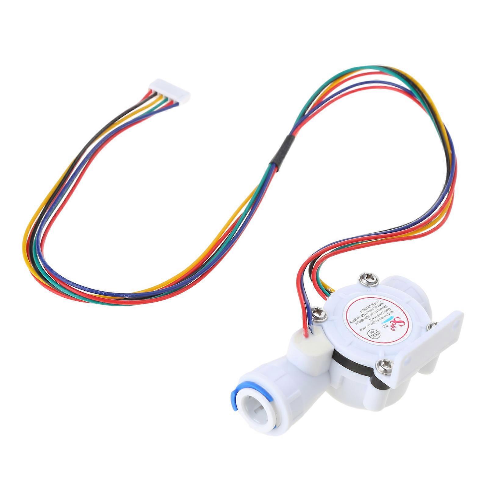 Hall Effect Liquid Water Flow TDS Temperature Sensor Counter DN10- Turbine- Switch- Control Flowmeter Fluidmeter Counter Multicolor