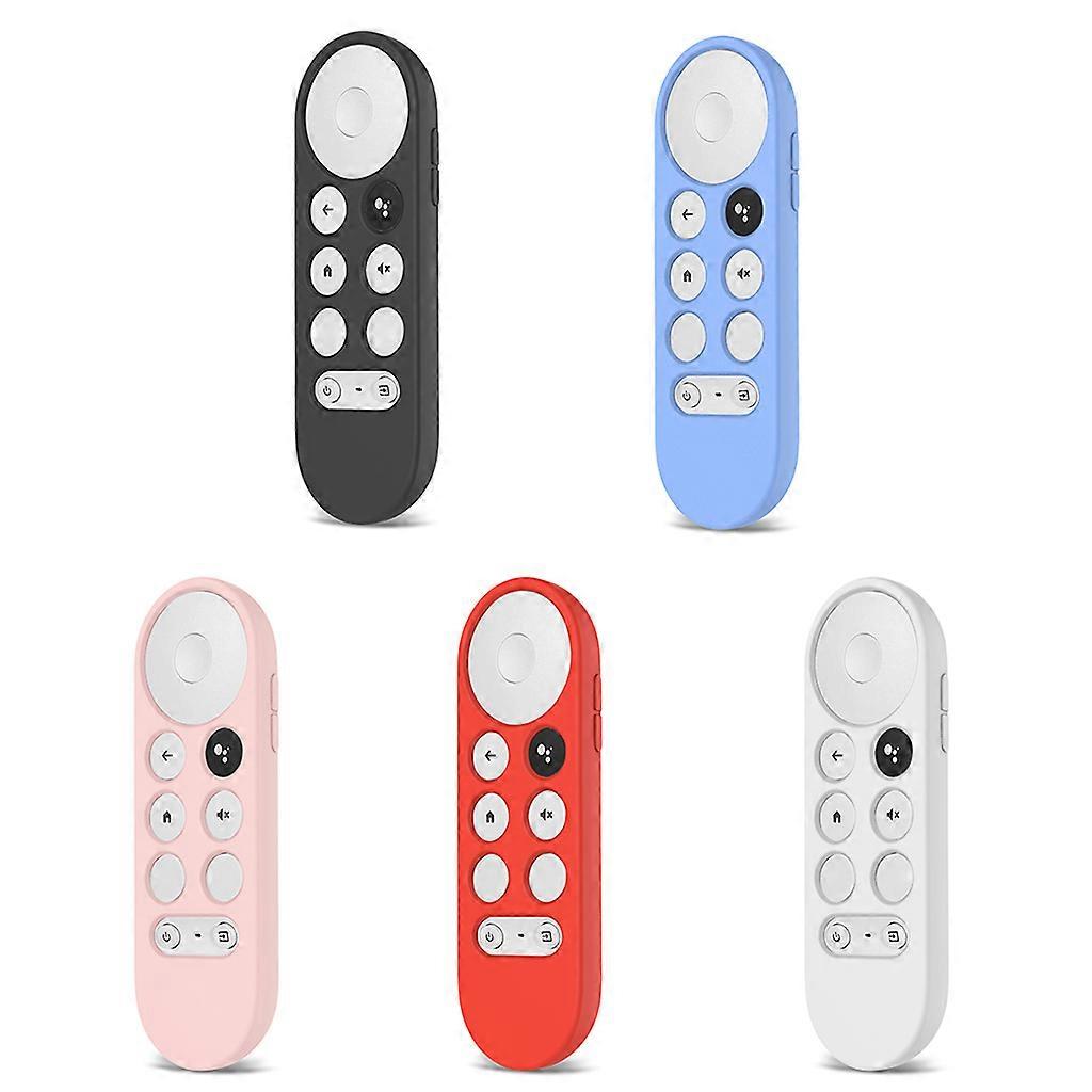 Soft Silicone for Case Anti-slip Remote Controller Protective Cover for Shell for Chromecast TV 2020 Voice Remote Contro  White