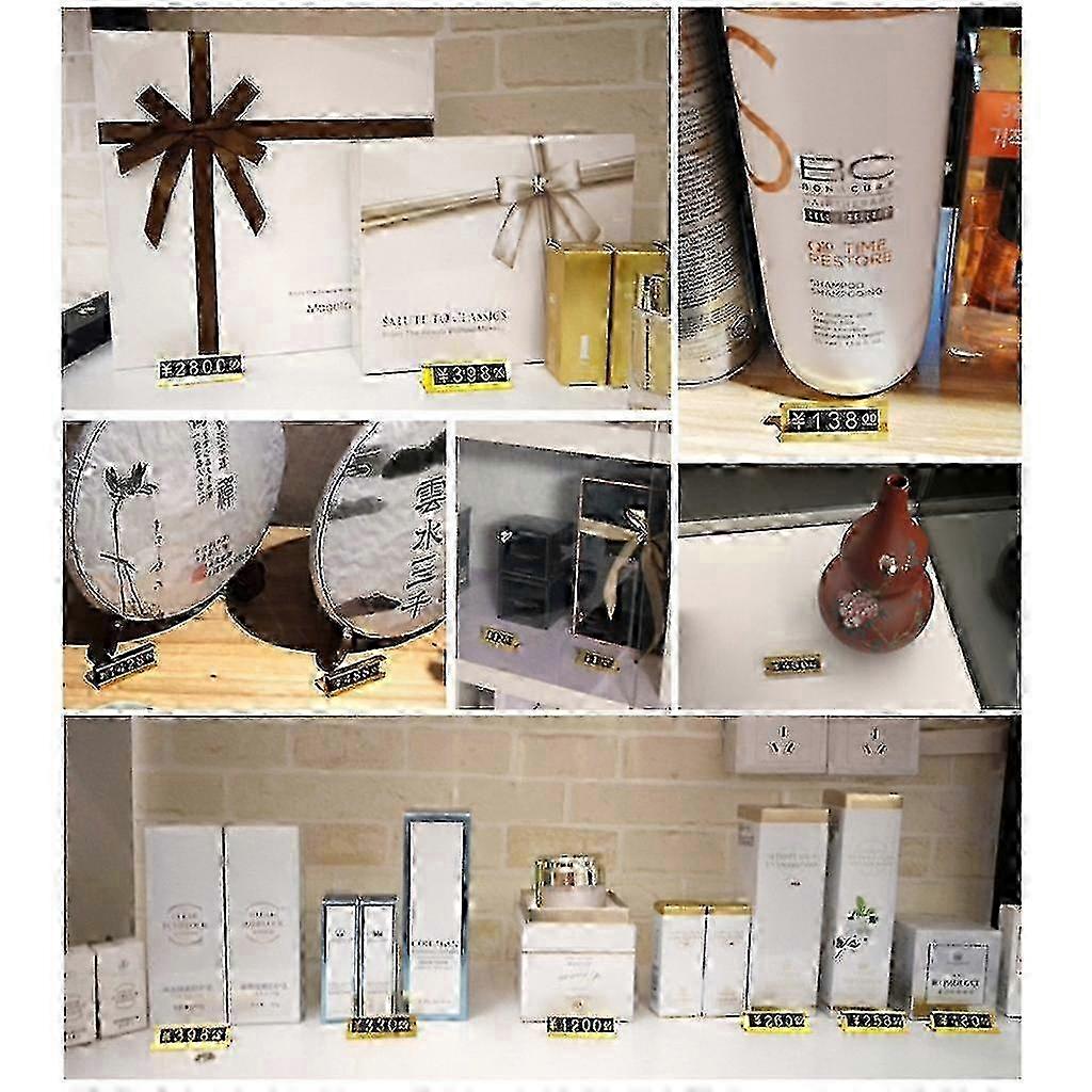 Metal Number Price Tag Signs 1Box Multipurpose Display Label Supplies-Yvan