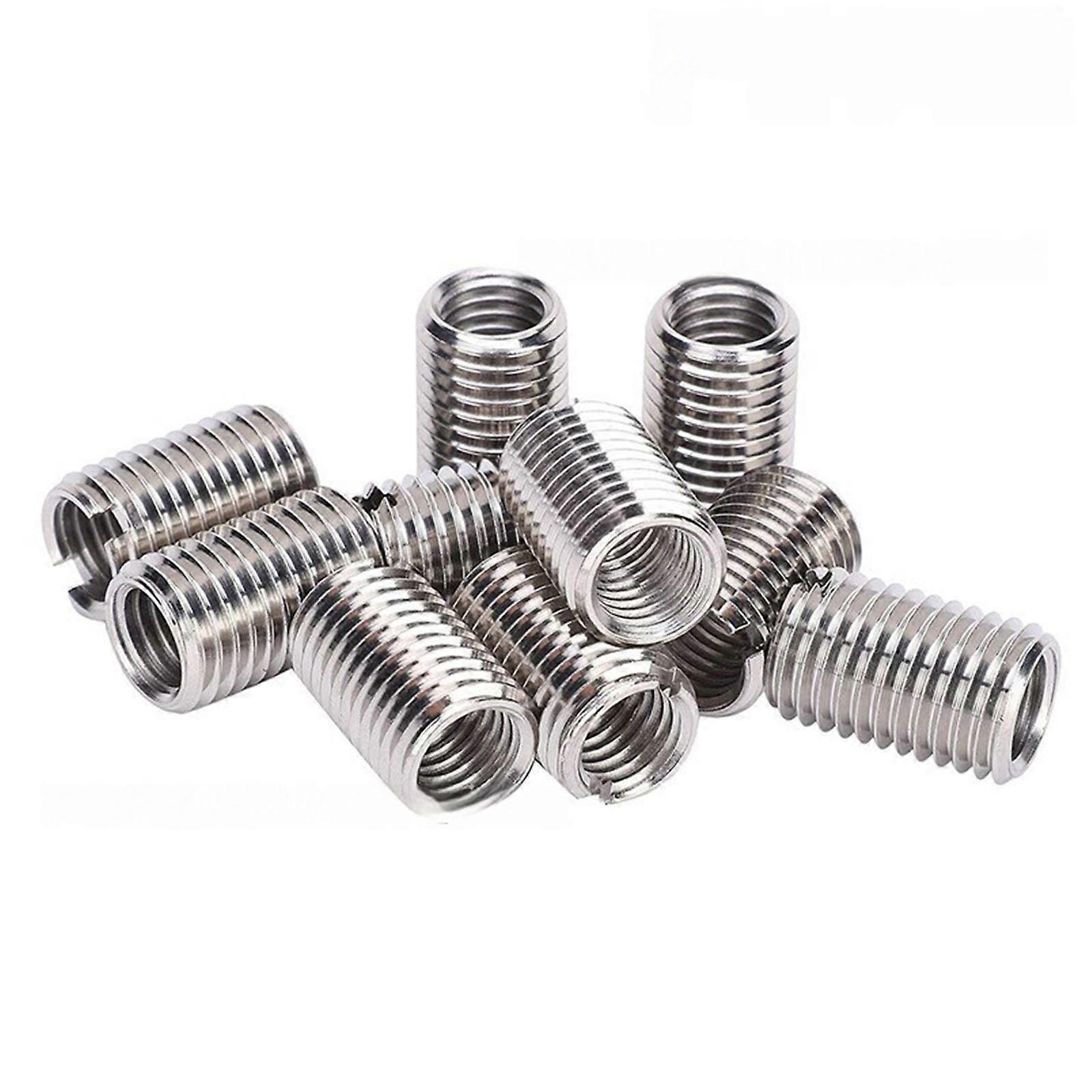 10Pieces Stainless Steel Slotted Inserts for Integration Into Mechanical Equipment and Home Improvement Projects Multicolor