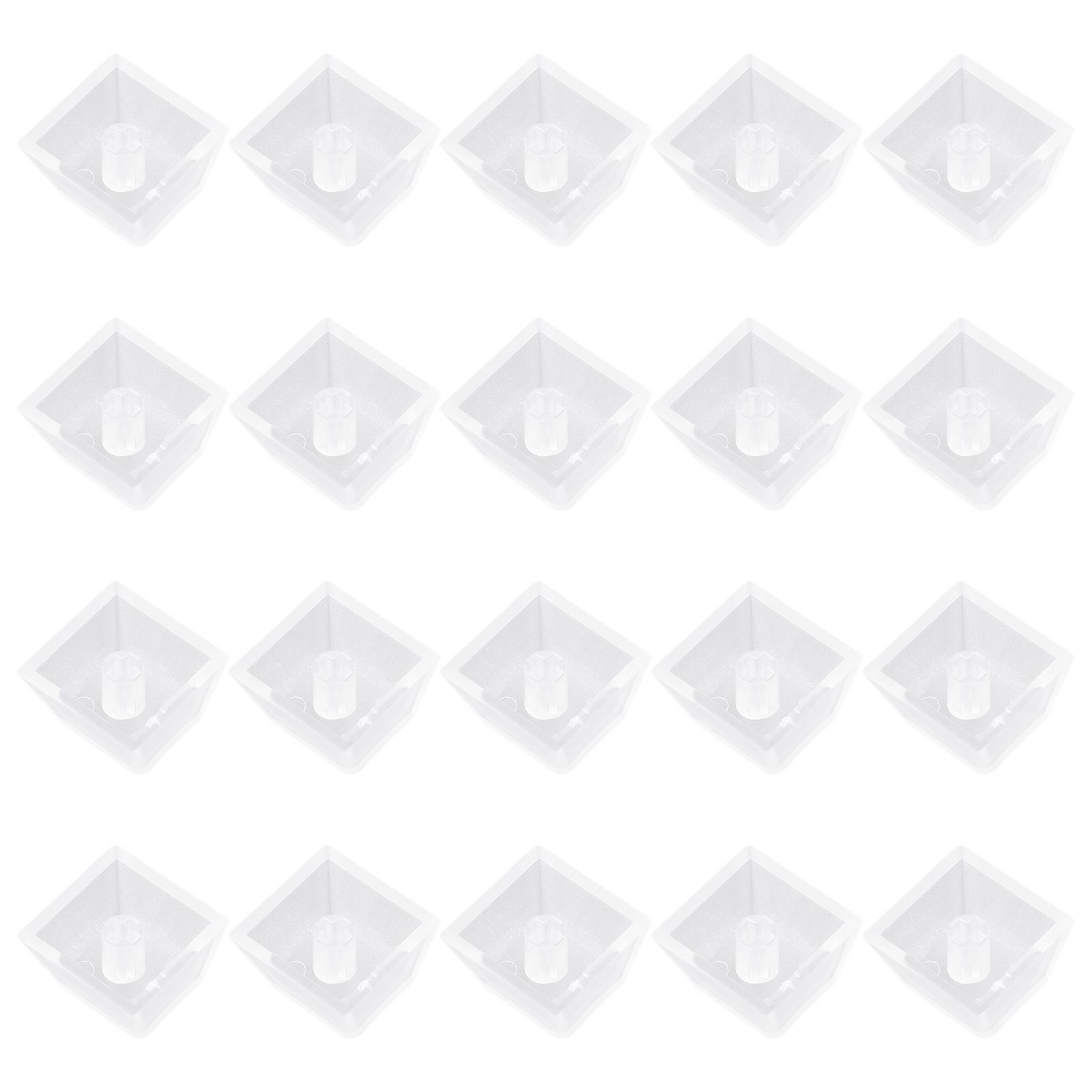 R4 Clear Keycaps Premiumed ABS with Backlighting for Durability and Aesthetics in Gaming and Coding Multicolor