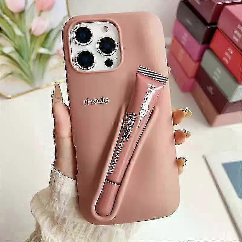 for iPhone 16, 15, 14, 13, 12, 11 Pro Max - Suitable Rhode Lip Gloss Toast Phone Case