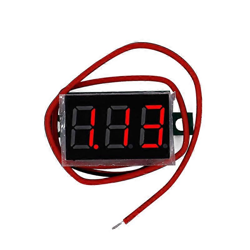 Red LED display Mini Digital 4.5v-30v Voltmeter tester Voltage Panel Meter For Electromobile Motorcycle car 38%Off