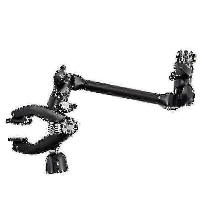 Adjustable GoPro Mount for Guitar, Drum, Mic Stand - 3-Length Rotating Clamp Compatible with Hero 8/7/6/5 & AEE Cameras ws