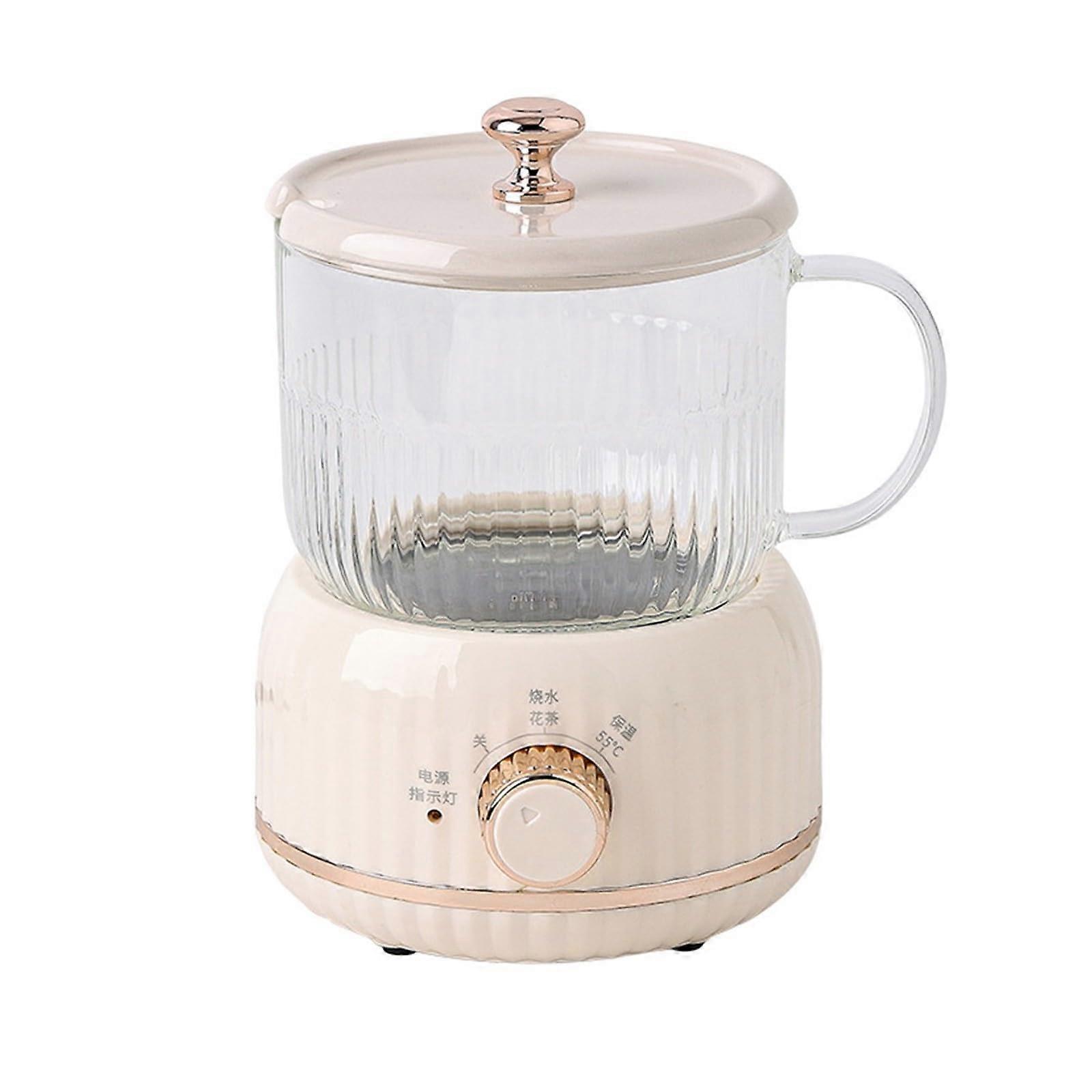 Glass Cooking Pot with Automatic Lid and Even Heat for Tea, Soup and Borosilicate Electric Kettle