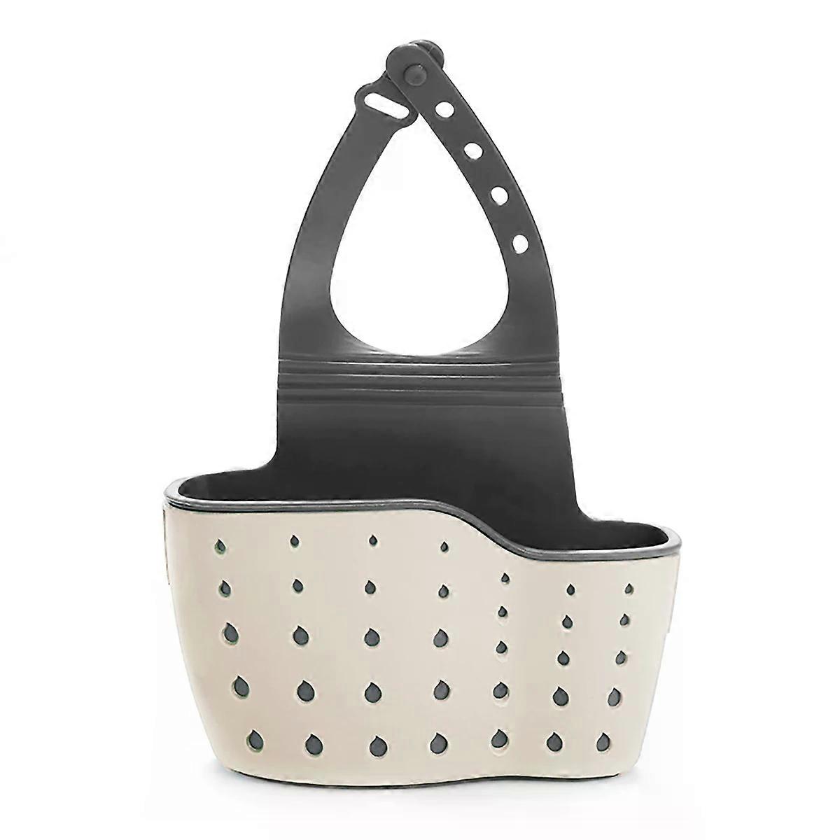 Hanging Bag Organizer Double-layer Kitchen Sink Shelf with Strong Load-bearing Design Easy-to-install Hanging Basket for Soap