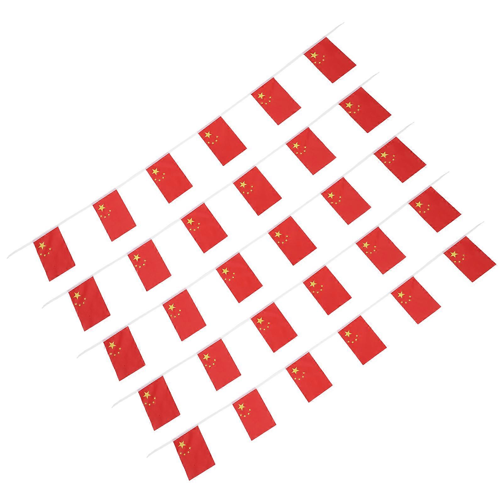 China Decor Small Flag Pennant for Parties 1Set Mini String Banner