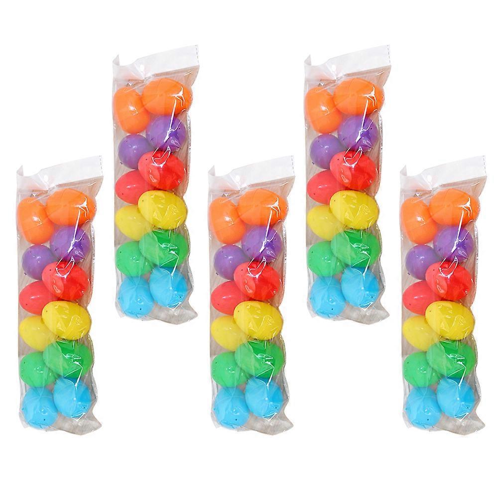96Pcs Plastic Easter Eggs Open Plastic Eggshells DIY Graffiti Eggs Easter Decor