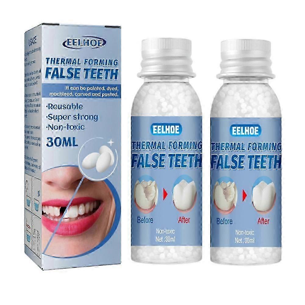 1-3pcs Temporary Tooth Repair Moldable Fix Broke Gap Teeth False Teeth Solid Glue 30ml