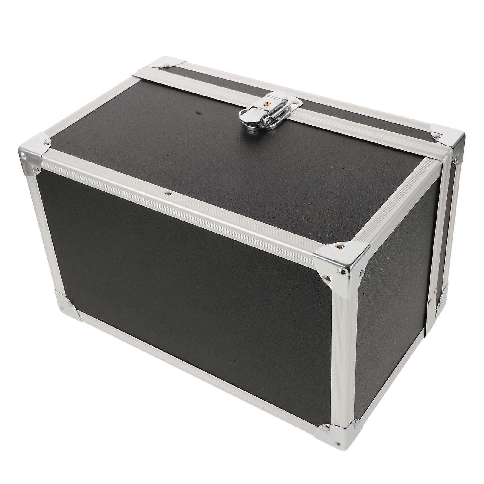 Carrying Box Handheld Suitcase for Home Black Tool Box