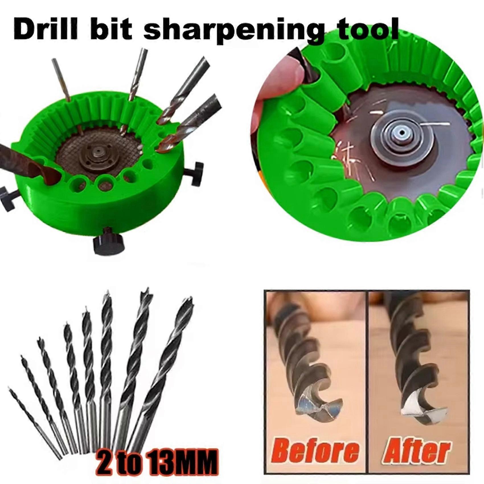 2X Multifunction Drill Tool Drill Bit Sharpener Polishing Grinder Power Drill Bit Sharpener Grinding Parts Angle Grinder