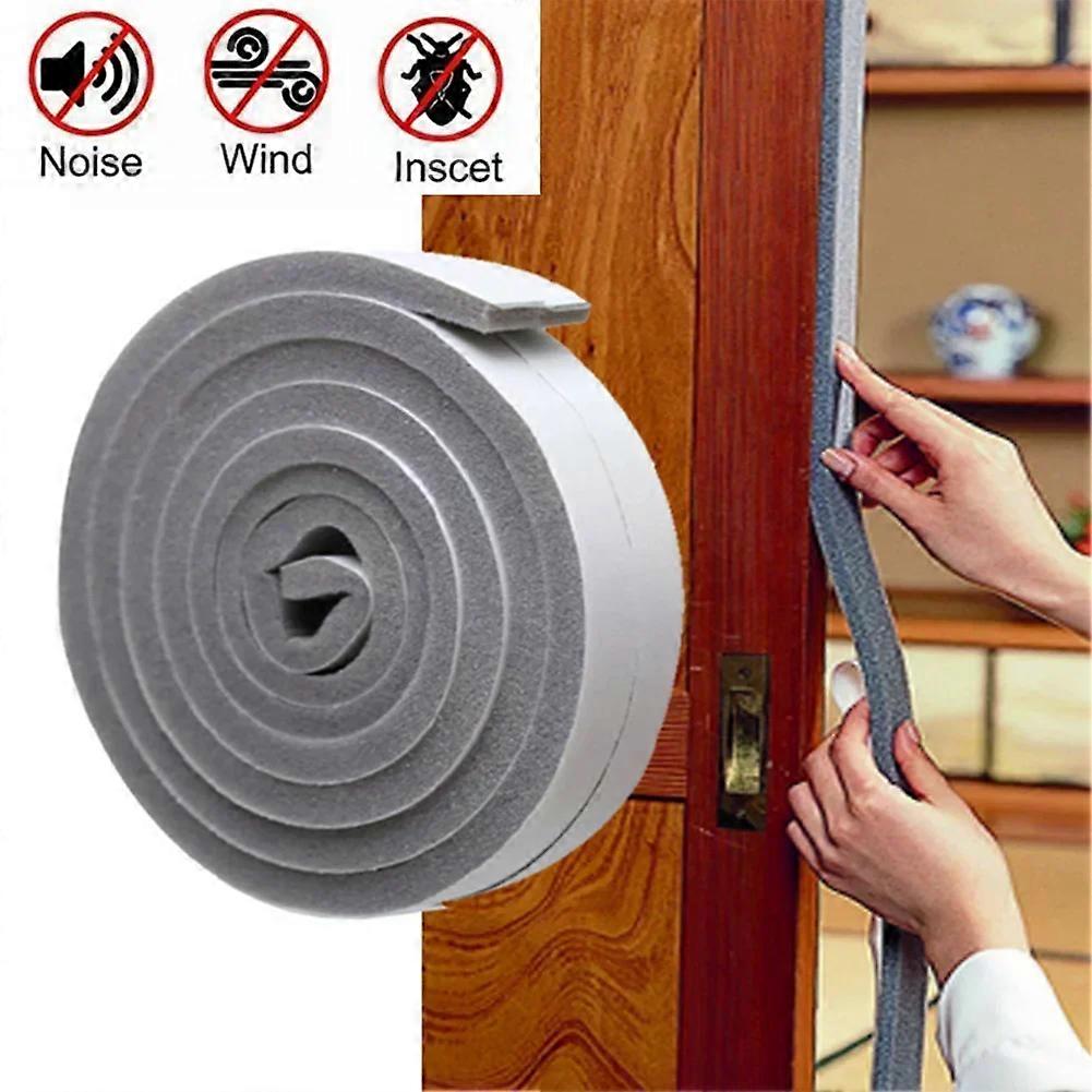 2M Wearable Sliding Window Weather Strip Soundproofing Foam Door Bottom Seal Tape Dustproof Self Adhesive Window Gap Hardware