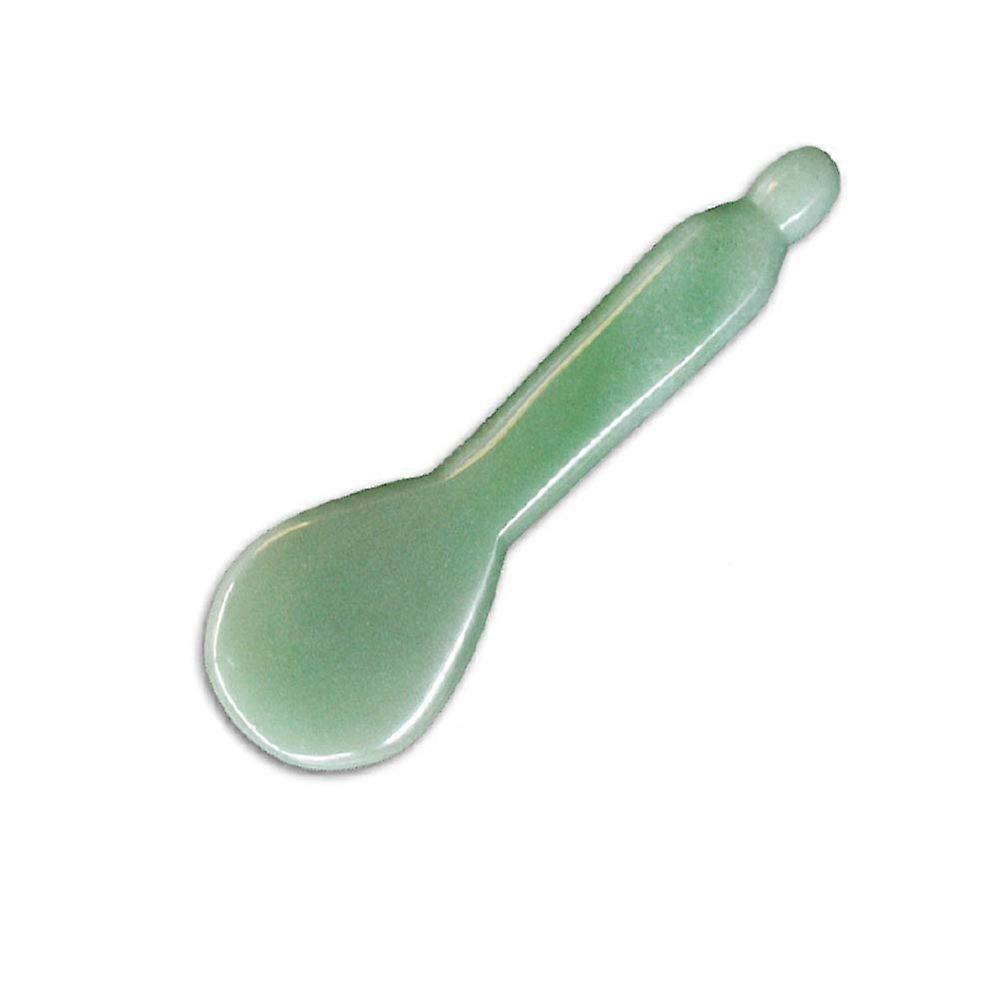 Natural Jade Gua Sha Facial Massage Tool Anti Aging Anti Wrinkle Spoon Shape for Skin Rejuvenation