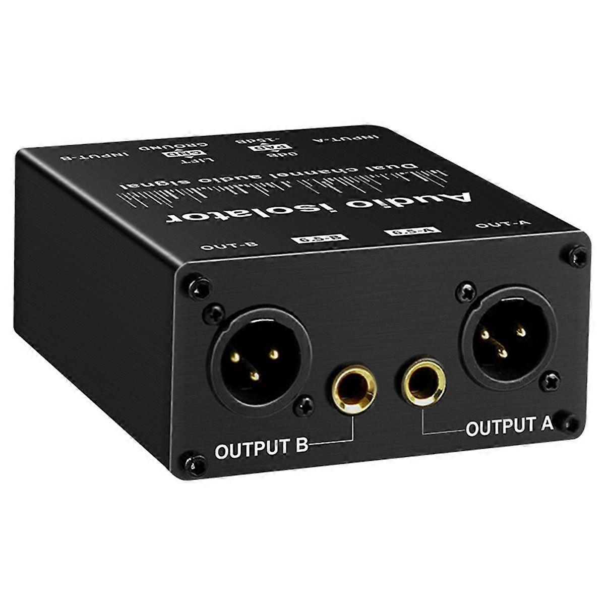 XLR Audio Isolator Professional Audio Noise Filter 2-Way Passive Audio Isolator Accessories Live