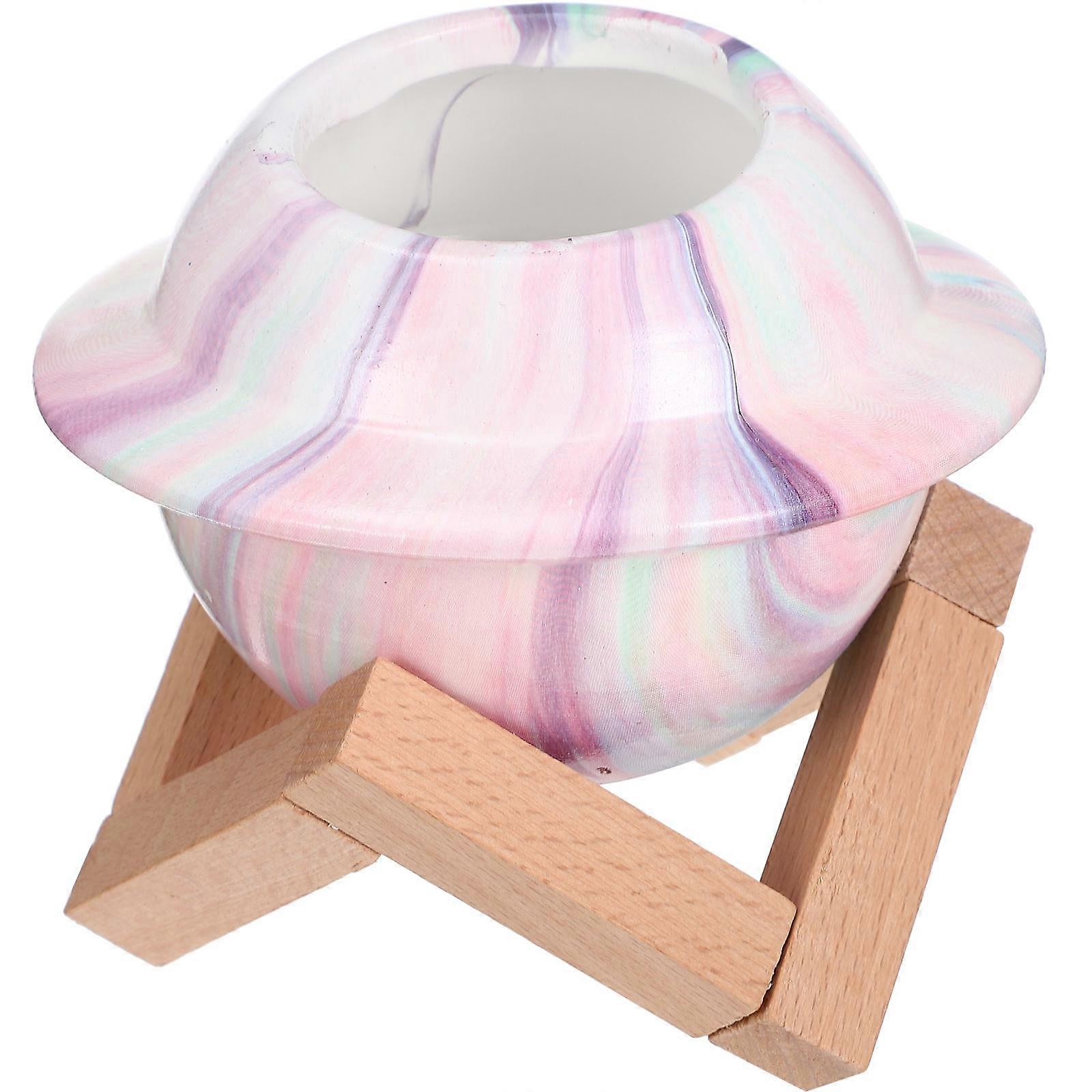 Planet Flower Pot Ceramic for Small Plants 4Sets Multi-Functional Holder