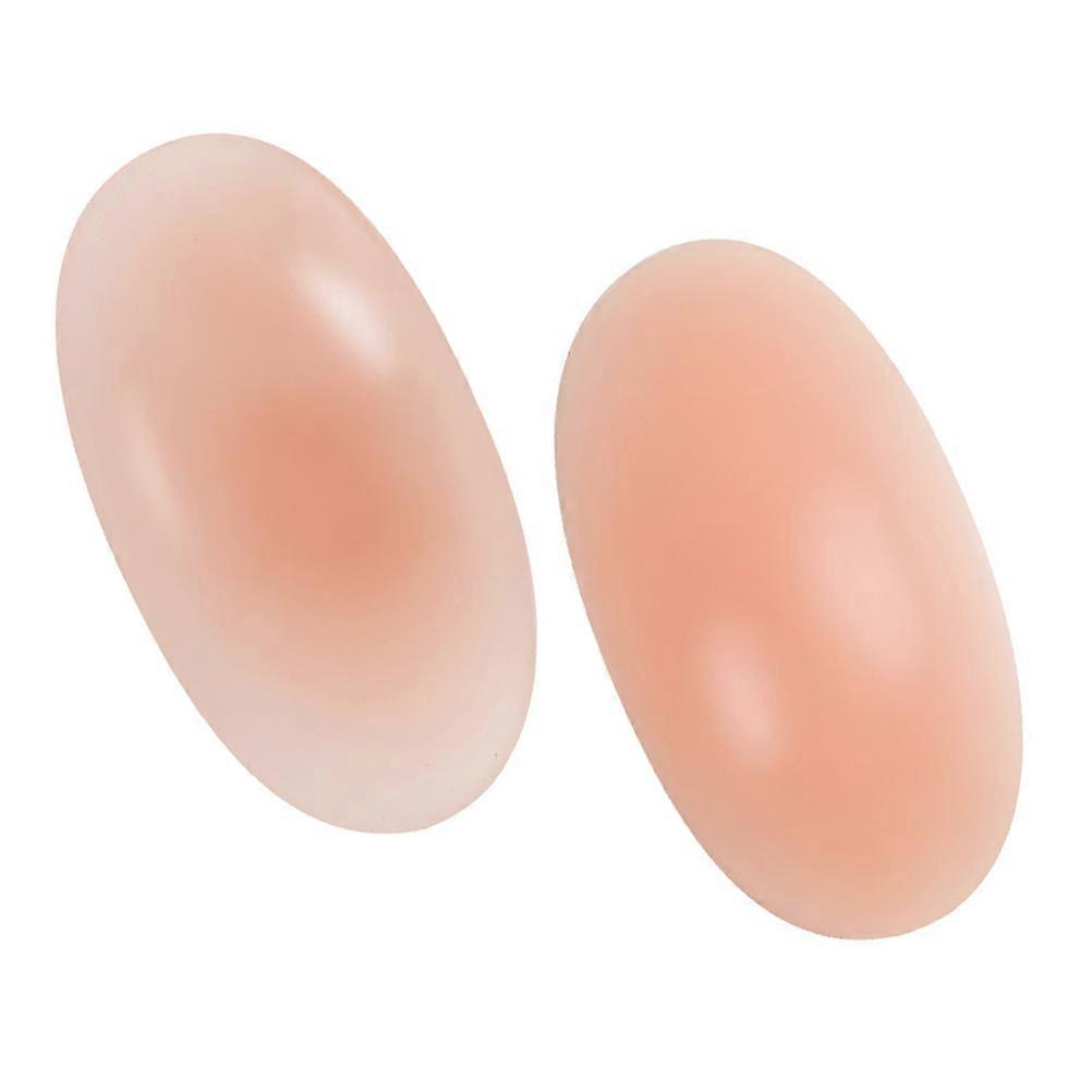 Khaki Silicone Shoulder Pads Invisible Shoulder Pads Push-Up 1Pair for Bra