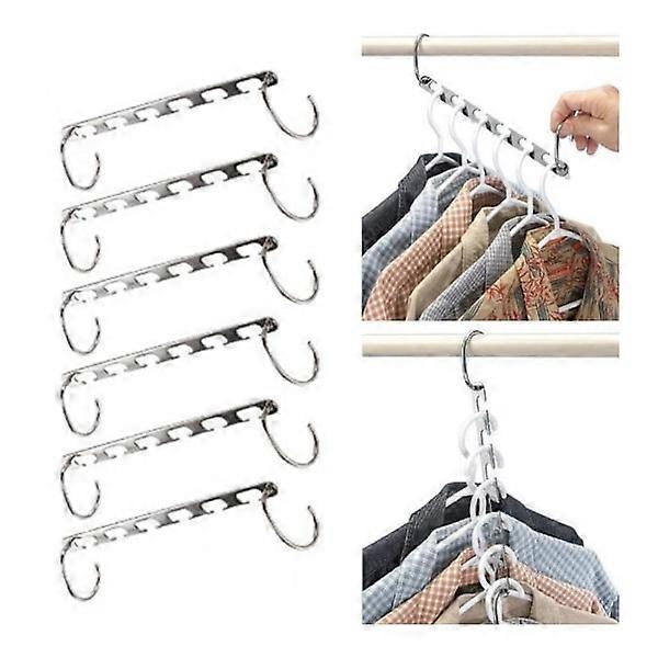 Hanger - Clothes hanger - Connection hook - Organizer Silver