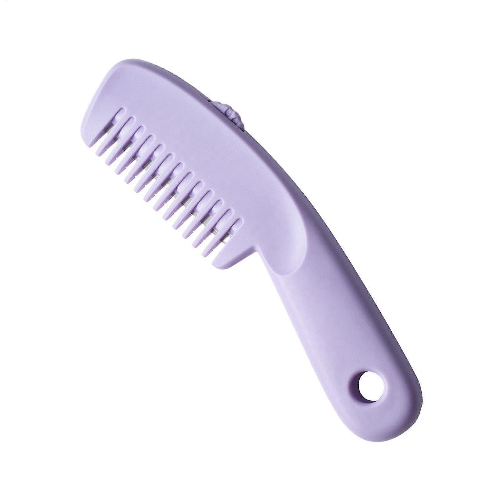 2 in 1 Hair Cutting and Trimming Comb with Scissors for Women, Precision Styling, Lightweight
