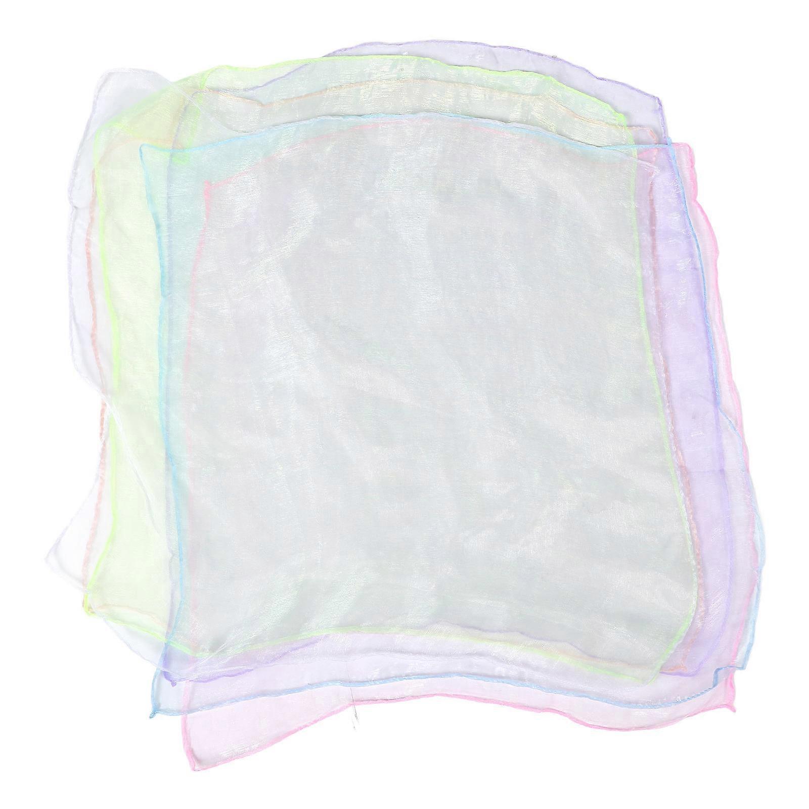 Chiffon Dance Scarves for Kids Performance 6Pcs Soft Assorted Colors