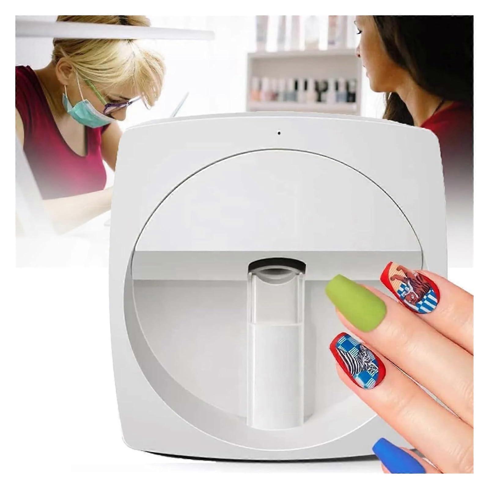 Smart Nail Art Printer with Custom Image Printing, 1500+ Templates, Fast 35s for Salon Use