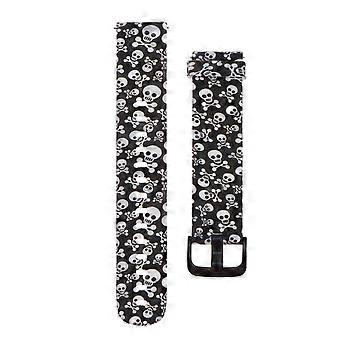 Beautiful Watch Strap Silicone Youth Version Watchband Skull Style Any Occasion 21x2 Cm Adjustable Size 1Pack