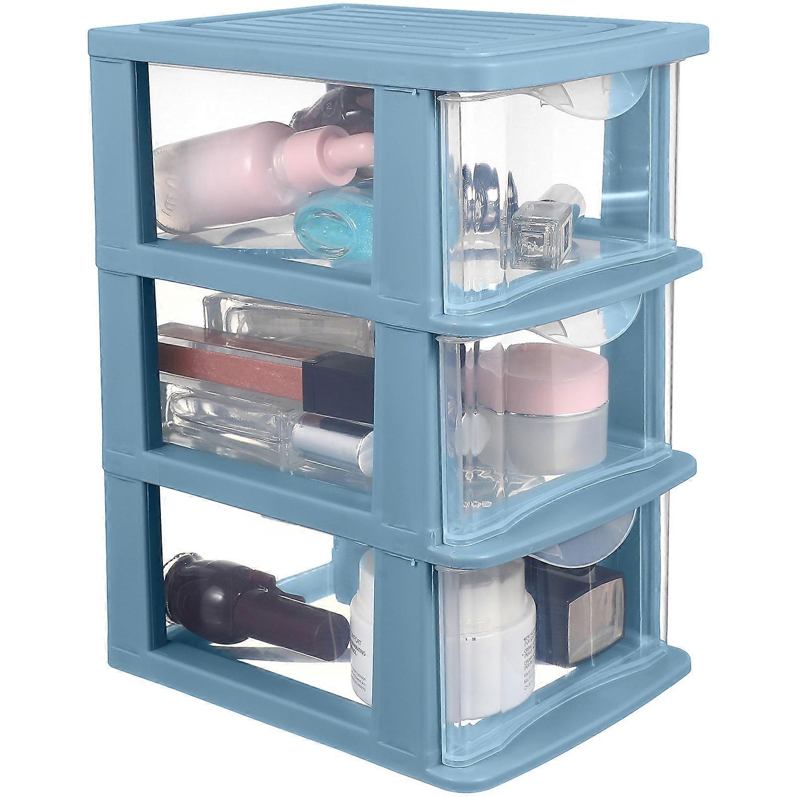 Drawer Storage Organizer 3-Layer Drawer Type Plastic Organizer for Storage