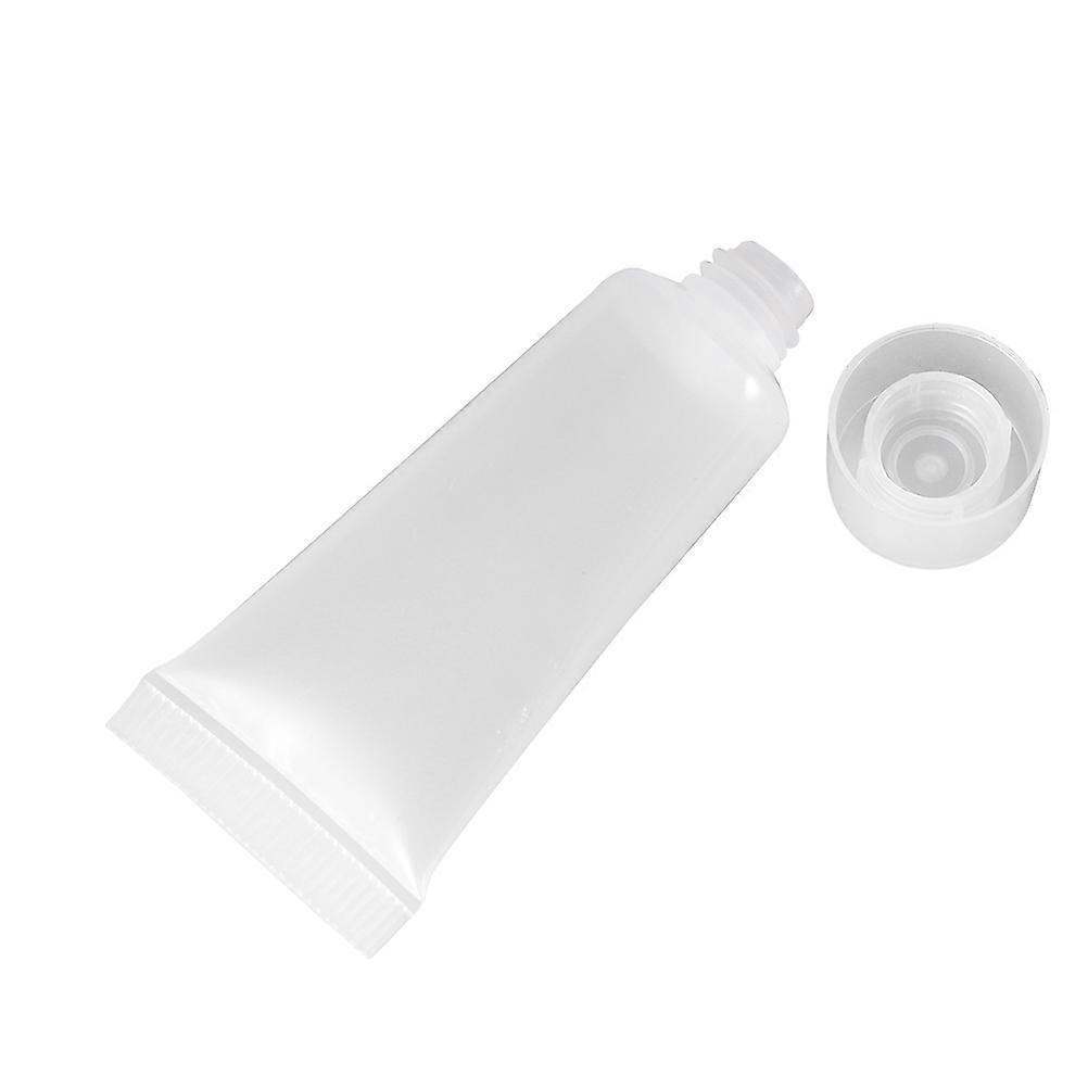 Squeezable Makeup Container for Storage 1Pcs Leakproof Plastic Bottle 30Ml White