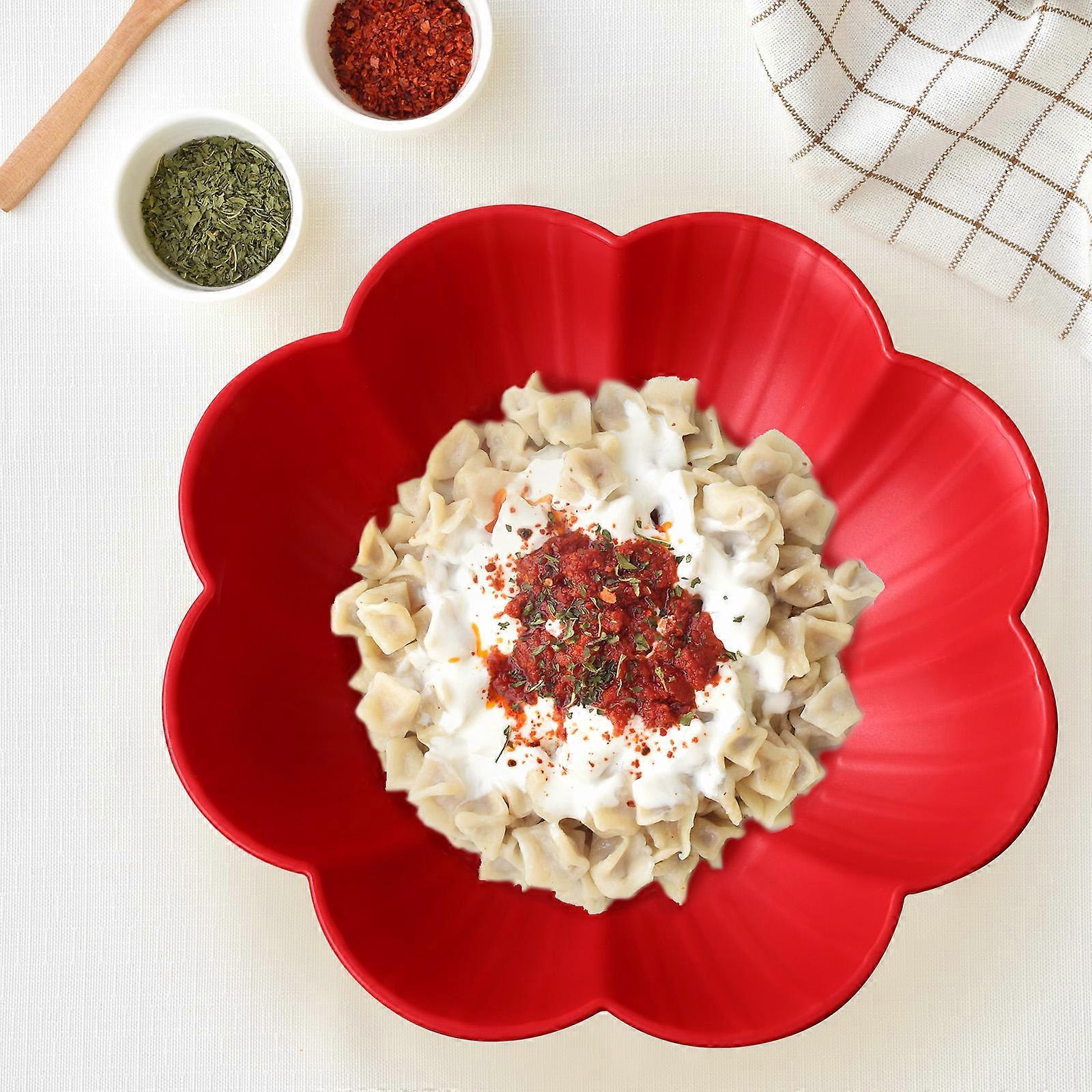 Chinese New Year Candy Dishes for Storage Use 2Pcs Red ABS Material