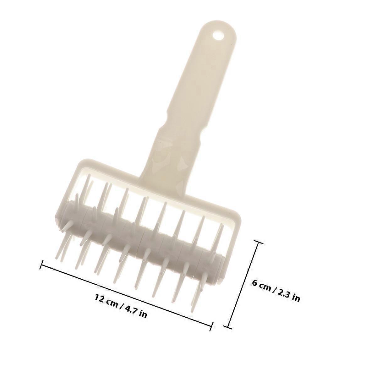 Plastic Spike Roller Dough Docker Roller for Baking Use with White Color