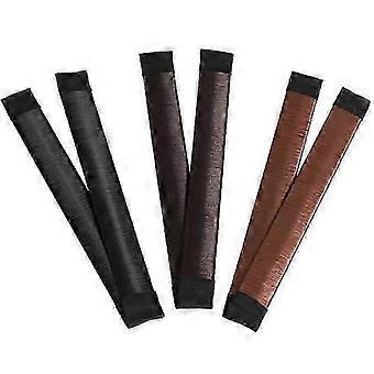 Hair piece - 2 pieces hair bun maker, donut hair bun maker, French twist hair bun, for long and short hair, suitable for women(2 brown, 2 li