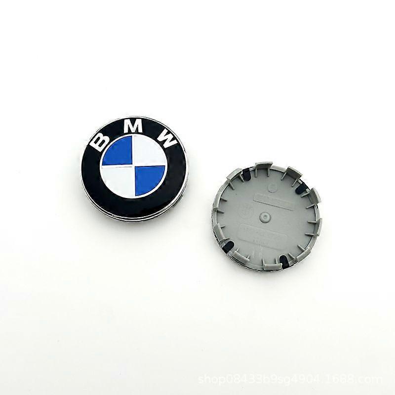 B04- 68mm 4-pack Center Caps Bmw Silver One Size
