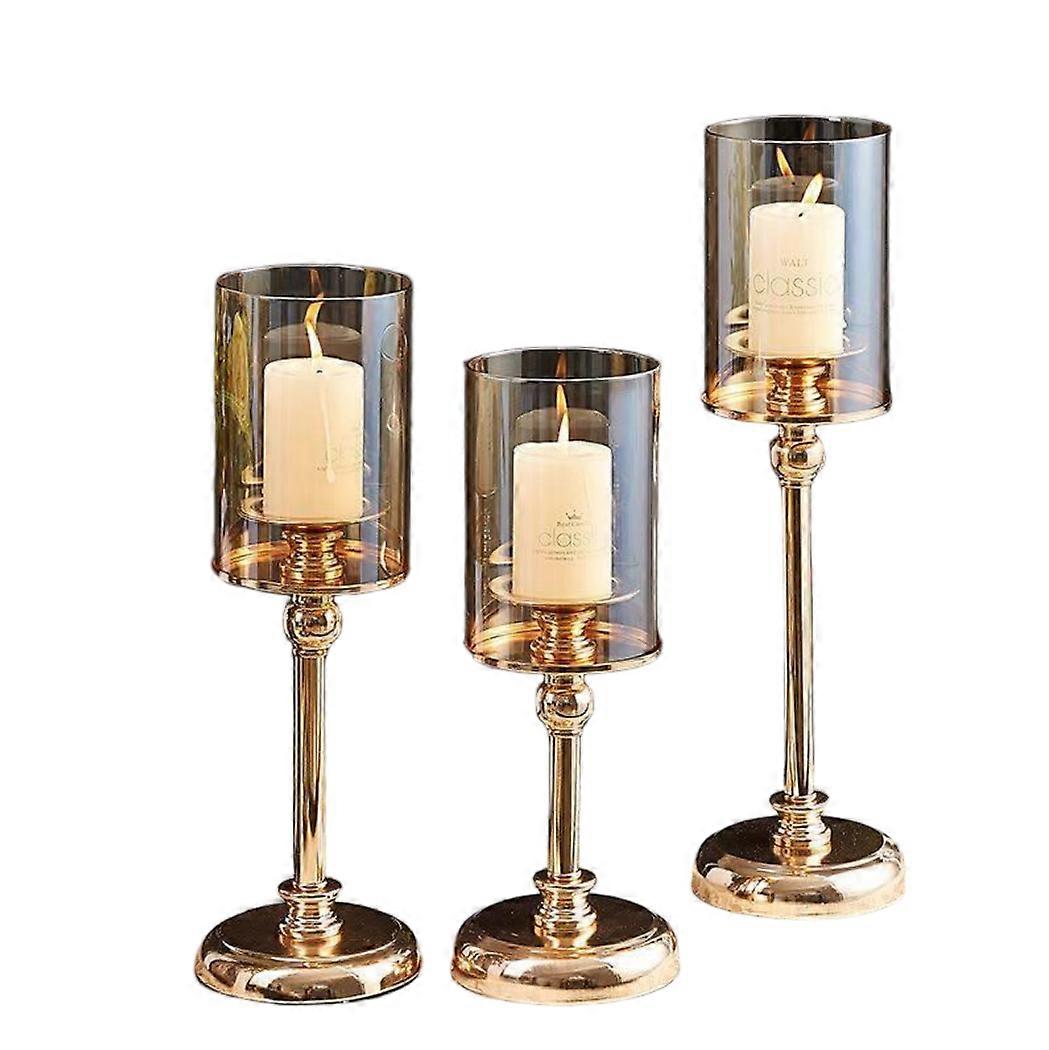 Light Luxury Candle Holder Nordic Retro Romantic Dining Table Candle Living Room Decoration Domestic Simple Modern Decorations Ornaments