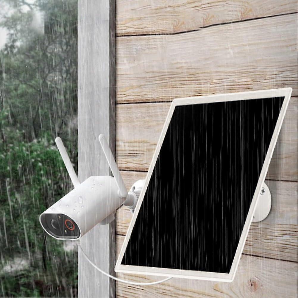 Waterproof 5W Solar Panel for Ring Camera with 360°+90° Adjustable Mount and 8ft Cable