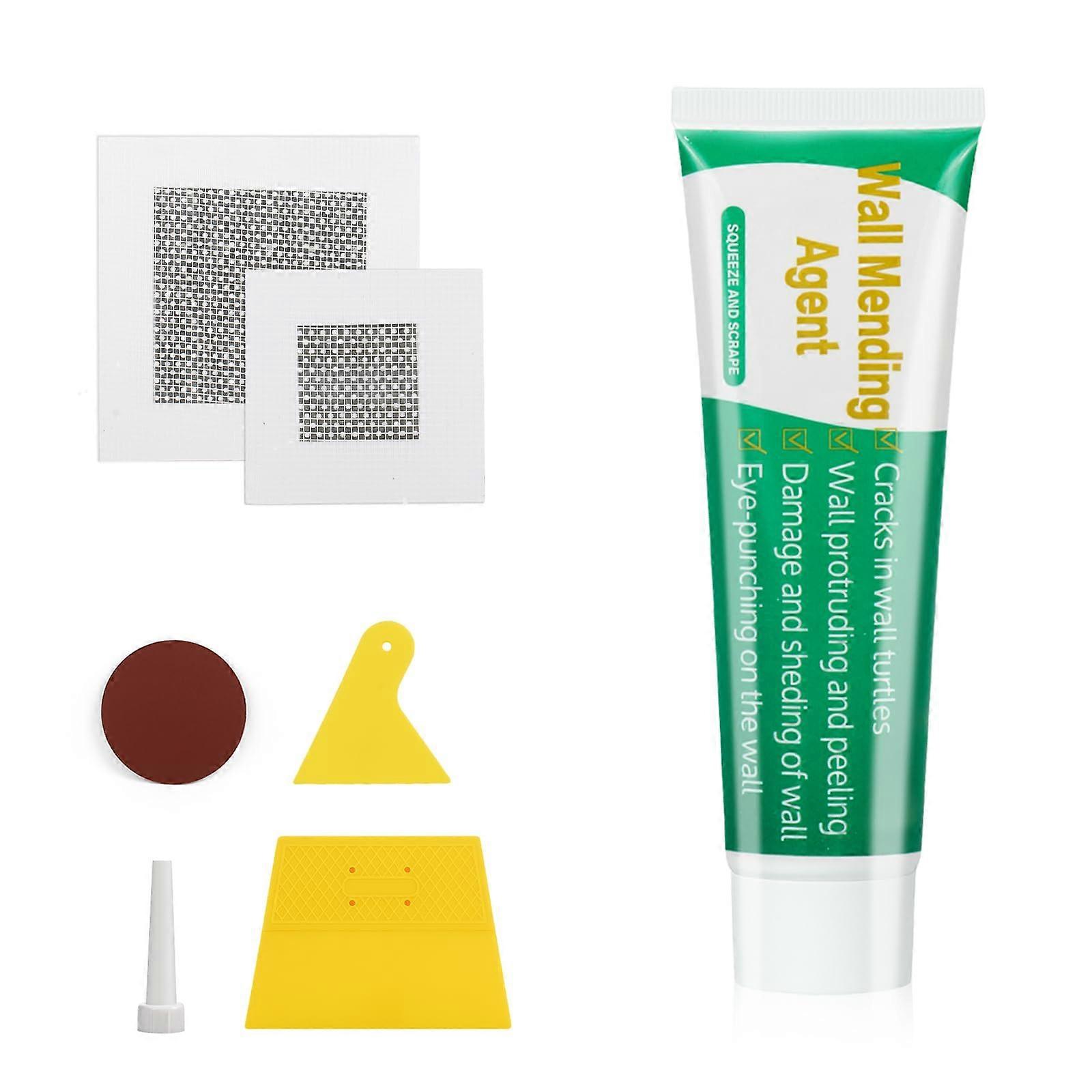 Drywall  Kit with Paste and Mesh, Quick Drying Formula, Smooth Paintable Finish, 1 Pack