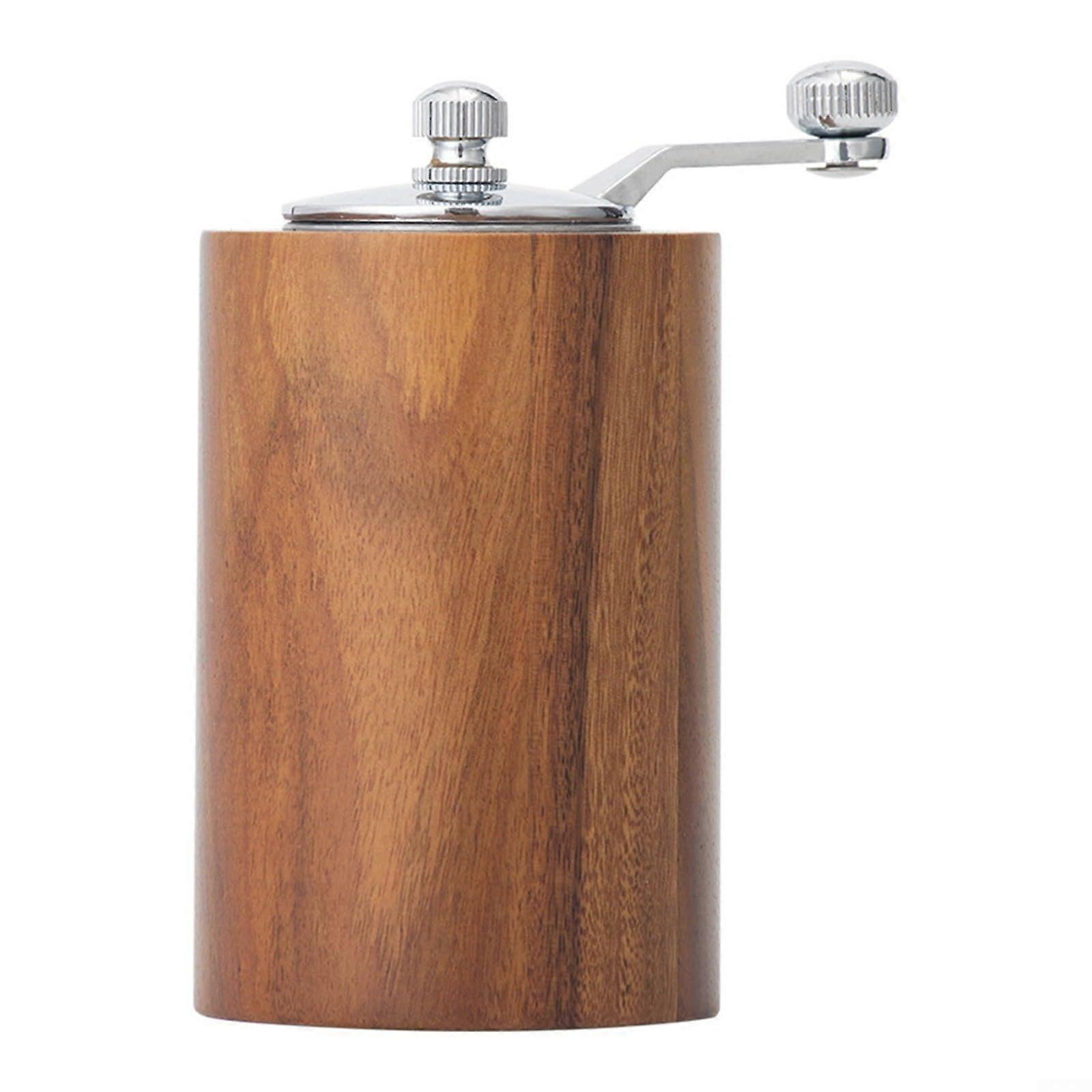 Wooden Pepper Grinder with Adjustable Grind Settings, Durable Spice Mill for Kitchen and Coffee