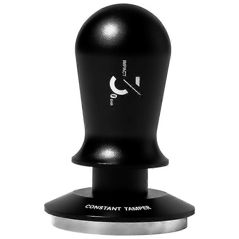 53mm Adjustable Coffee Tamper with Dual Spring Pressure, SelfLeveling Stainless Steel Base