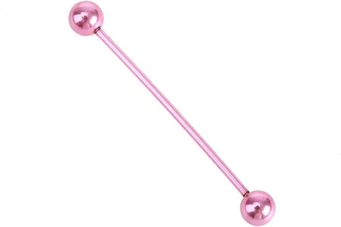 for Extra Bar Forward Bone Earring Studs Cartilage Stainless Long Red Barbell