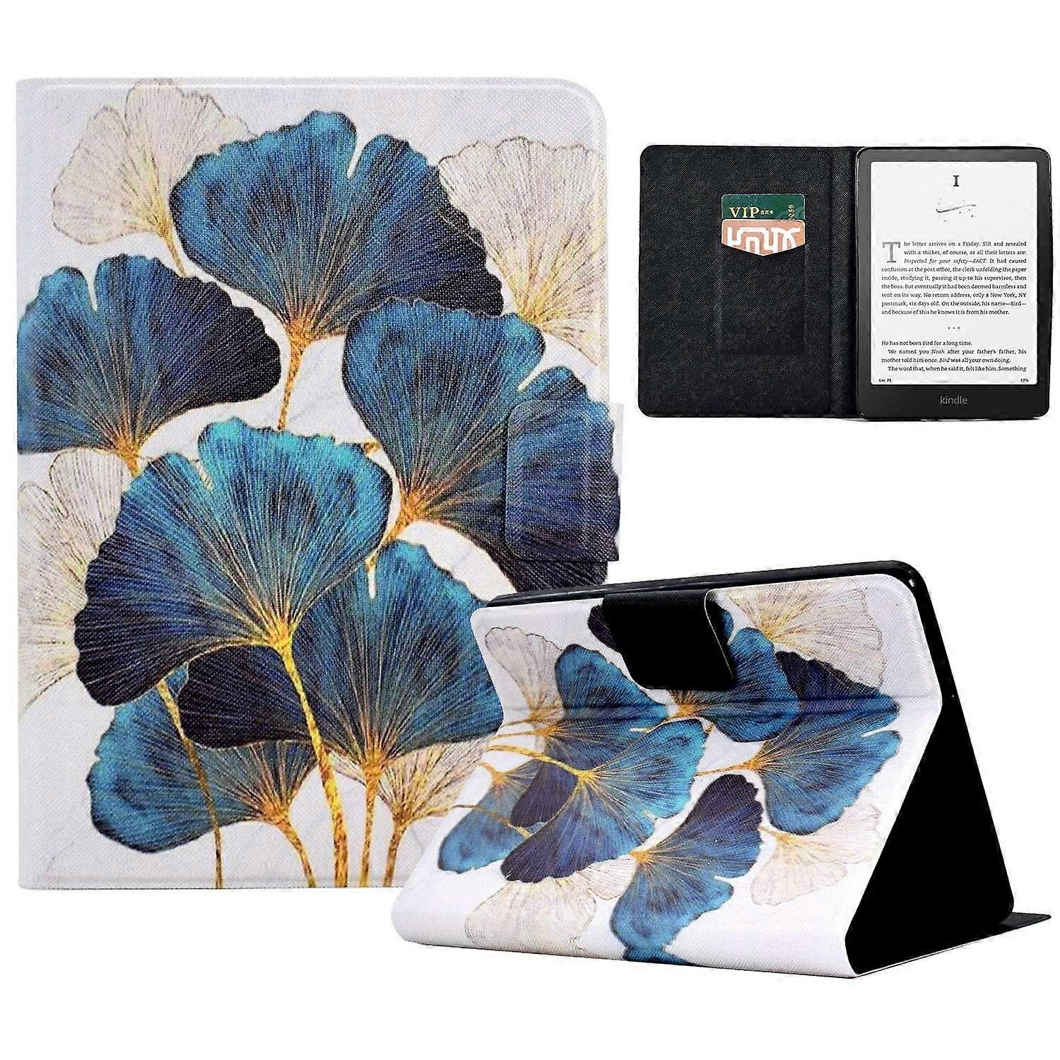 For Amazon Kindle Paperwhite (2024) Case Stand Pattern Printed Leather Cover