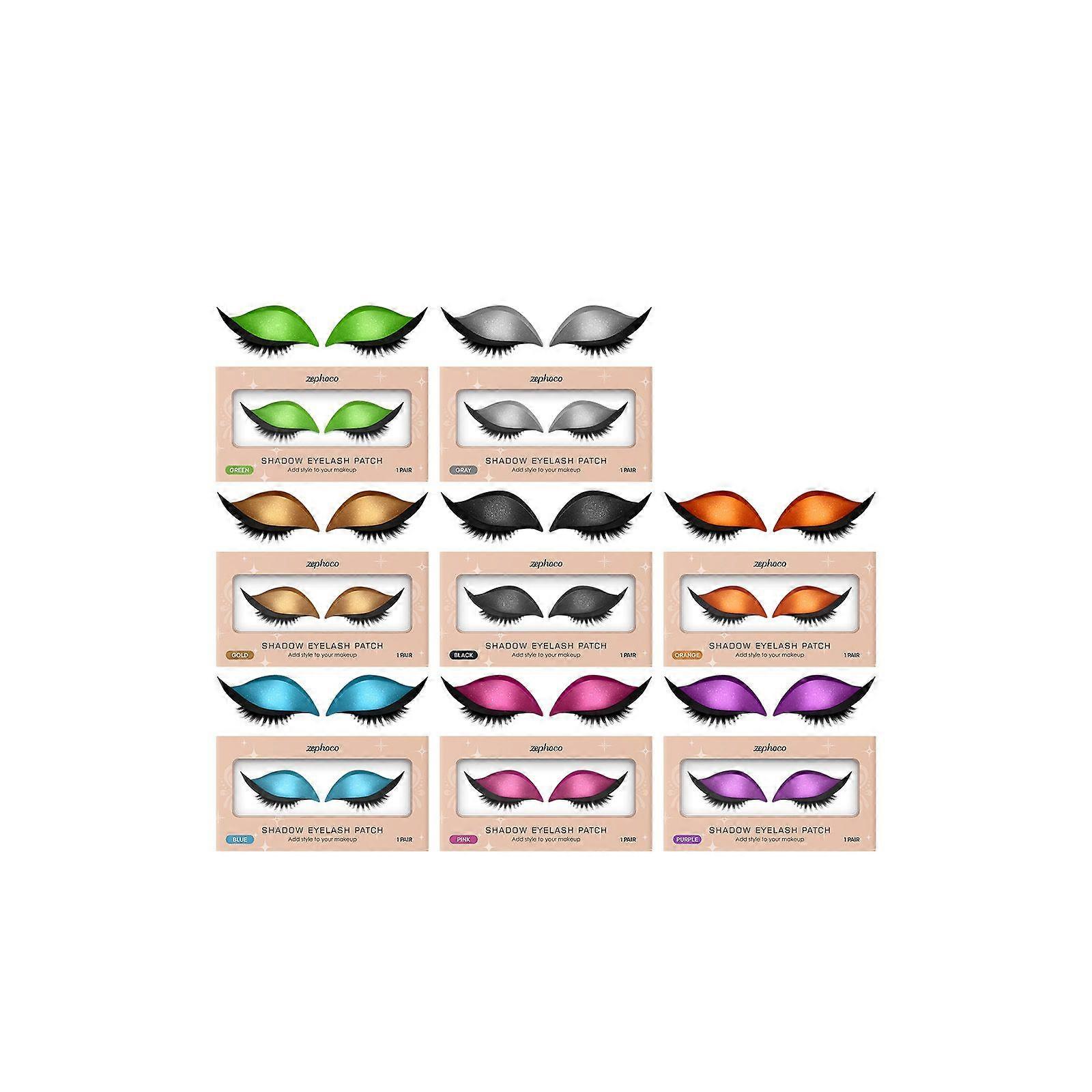 Zephoco Eyeshadow And Eyelash Stickers, Convenient Eye Makeup Stickers For Lazy Users